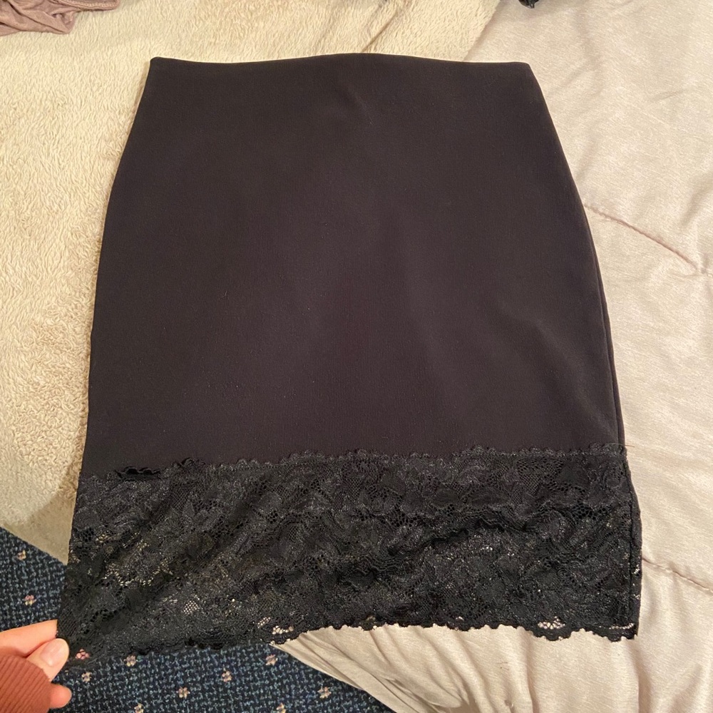 Black pencil skirt